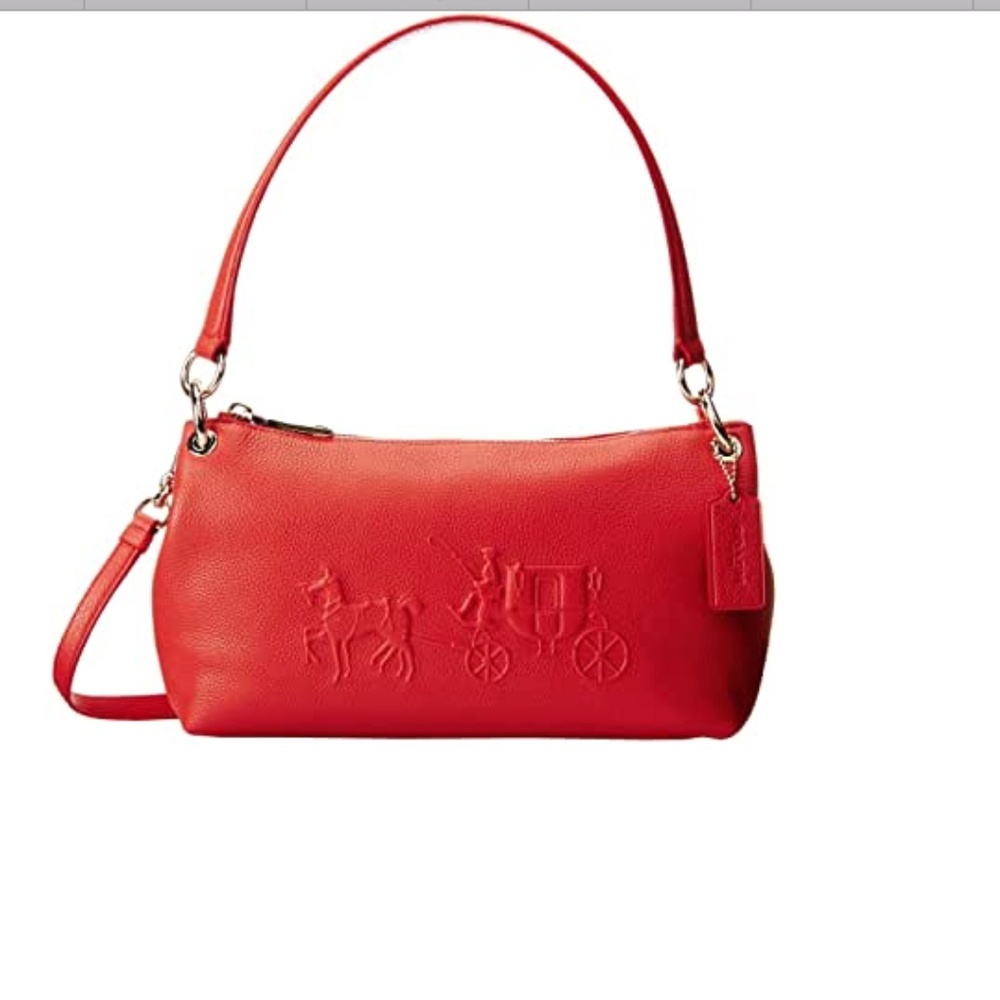 NWT Coach Carriage Embossed Logo Crossbody Leather Bag - Perfect For Fall